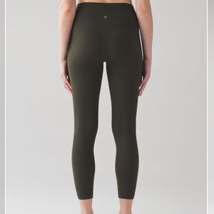 Lululemon Align pant 25” inseam olive green